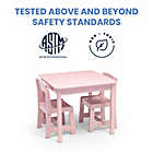 Alternate image 5 for Delta Children&reg; MySize 3-Piece Table and Chairs Set in Pink