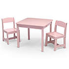 Alternate image 1 for Delta Children&reg; MySize 3-Piece Table and Chairs Set in Pink