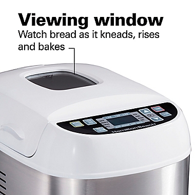 Hamilton Beach&reg; Artisan Dough &amp; Bread Maker in White. View a larger version of this product image.