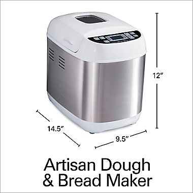 Hamilton Beach&reg; Artisan Dough &amp; Bread Maker in White. View a larger version of this product image.
