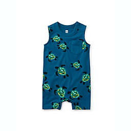 Tea Collection Size 12-18M Turtle Pocket Baby Romper