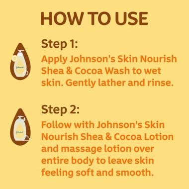 Johnson&#39;s 16.9 fl. oz. Skin Nourish Moisturizing Lotion in Shea and Cocoa Butter. View a larger version of this product image.