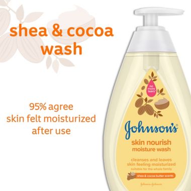 Johnson's 20.3 fl. oz. Skin Nourish Moisturize Wash in Shea and Cocoa Butter. View a larger version of this product image.