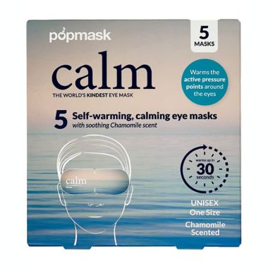 Popmask 5-Pack Calm Self-Warming Chamomile Scented Sleep Masks. View a larger version of this product image.