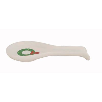 H for Happy&trade; Holiday Spoon Rest in White