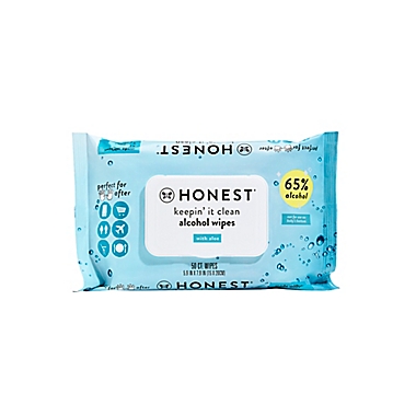 The Honest Company&reg; 50-Count Keepin&#39; It Clean Alcohol Wipes. View a larger version of this product image.