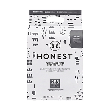Honest&reg; Pattern Play 288-Count Plant-Based Baby Wipes. View a larger version of this product image.