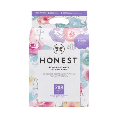 Honest&reg; Rose Blossom 288-Count Plant-Based Baby Wipes. View a larger version of this product image.