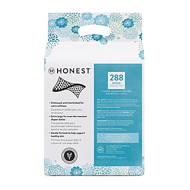 Honest&reg; Classic 288-Count Plant-Based Baby Wipes. View a larger version of this product image.