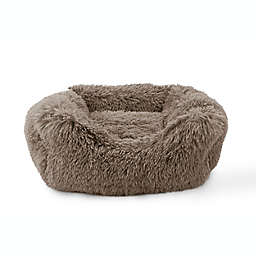 Precious Tails Luxe Faux Fur Cuddler Pet Bed