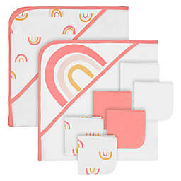 mighty goods™ 8-Piece Hooded Towel and Washcloth Set in Pink Multi