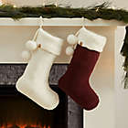 Alternate image 1 for UGG&reg; Classic Sherpa Christmas Stocking in Cabernet