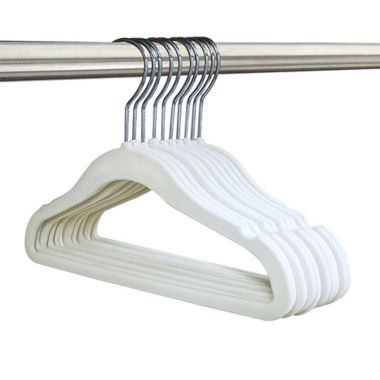 mighty goods&trade; 10-Pack Flocked Children's Hangers in Natural. View a larger version of this product image.