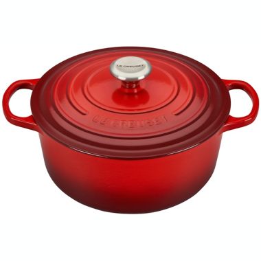 Le Creuset&reg; Signature 5.5 qt. Round Dutch Oven in Cerise. View a larger version of this product image.