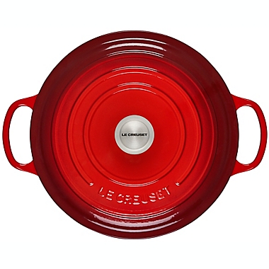 Le Creuset&reg; Signature 9 qt. Round Dutch Oven in Cerise. View a larger version of this product image.