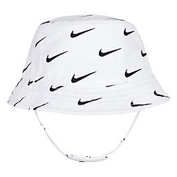 Nike® Size 12-24M Swoosh Print Bucket Hat in White