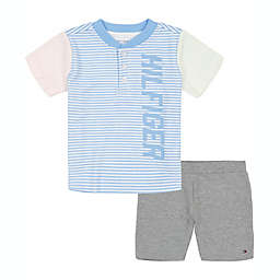 Tommy Hilfiger® Size 18M 2-Piece Top and Short Set in Blue