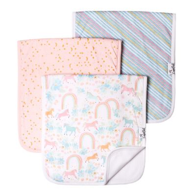 Copper Pearl 3-Pack Whimsy Burp Cloths