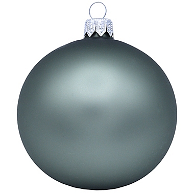Bee &amp; Willow&trade; 8-Piece Glass Christmas Ornament Set in Black/Green. View a larger version of this product image.
