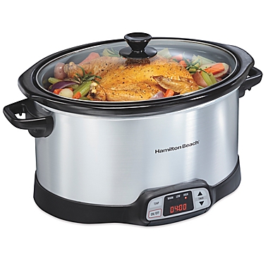Hamilton Beach&reg; 8 qt. Programmable Countdown Slow Cooker. View a larger version of this product image.