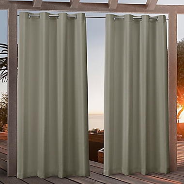 Nicole Miller NY Canvas Outdoor Window Curtain Panels (Set of 2). View a larger version of this product image.