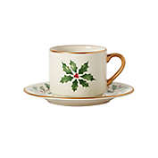 Lenox&reg; Holiday 5 oz. Espresso Cups and Saucers in Ivory (Set of 4)