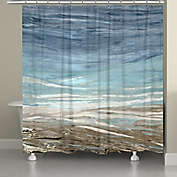 Laural Home&reg; Tide Feelings 71-Inch x 72-Inch Shower Curtain in Blue
