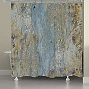 Laural Home&reg; Kathy Ireland&reg; Mineral Flow 71-Inch x 72-Inch Shower Curtain in Blue