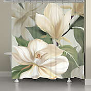 Laural Home&reg; Soft Floral Petals 71-Inch x 72-Inch Shower Curtain in Ivory