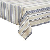 Saro Lifestyle Colson Striped Tablecloth in Khaki