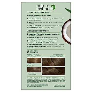 Clairol&reg; Natural Instincts Ammonia-Free Semi-Permanent Color in 13 Suede/Light Brown. View a larger version of this product image.
