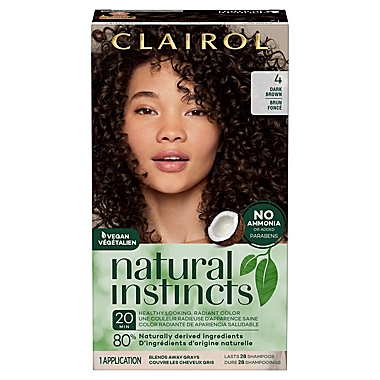 Clairol&reg; Natural Instincts Ammonia-Free Semi-Permanent Color in 28 Nutmeg/Dark Brown. View a larger version of this product image.