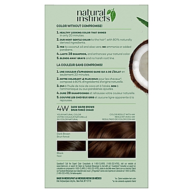 Clairol&reg; Natural Instincts Ammonia-Free Semi-Permanent Color 28B Roasted Chestnut/Dk Warm Brown. View a larger version of this product image.