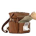 Alternate image 2 for TWELVElittle Peek-A-Boo Hobo Diaper Backpack in Toffee