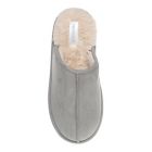 Alternate image 1 for Nestwell&trade; Men's Large Suede Fur Memory Foam Slippers in Grey