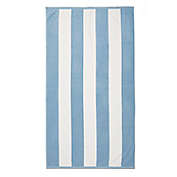 Everhome&trade; Cabana Stripe Beach Towel in Dusk Blue