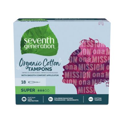 Seventh Generation&reg; 18-Count Organic Cotton Super Tampons