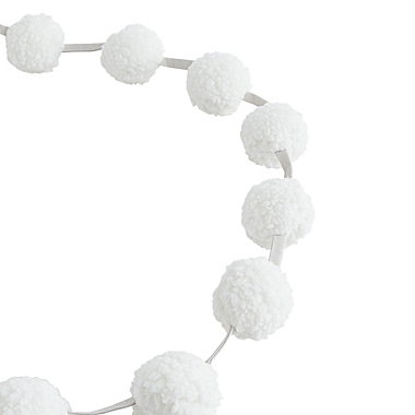 UGG&reg; Classic 72-Inch Sherpa Pom Pom Garland in Snow. View a larger version of this product image.