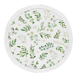 Sweet Jojo Designs Botanical Leaf Play Mat in Green/White