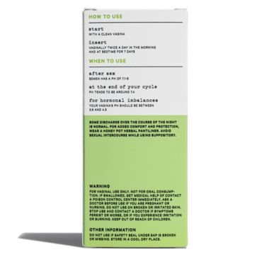 The Honey Pot&reg; Company 14-Count Herbal 7 Day Suppositories. View a larger version of this product image.