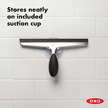 OXO Good Grips&reg; Stainless Steel Squeegee with Suction Cup. View a larger version of this product image.