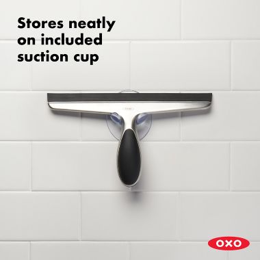 OXO Good Grips&reg; Stainless Steel Squeegee with Suction Cup. View a larger version of this product image.