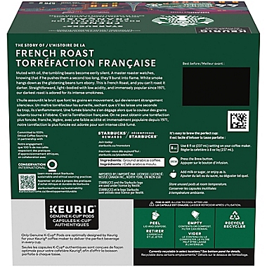 Starbucks&reg; French Roast Coffee Keurig&reg; K-Cup&reg; Pods 44-Count. View a larger version of this product image.