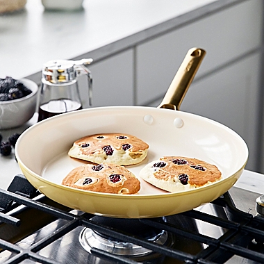 GreenPan&trade; Reserve Nonstick 12-Inch Covered Fry Pan with Helper Handle in Sunrise. View a larger version of this product image.