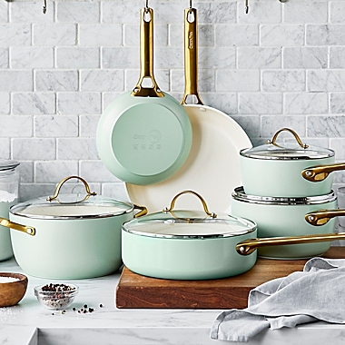 GreenPan&trade; Padova Reserve Nonstick Hard Anodized Aluminum 10-Piece Cookware Set in Julip. View a larger version of this product image.