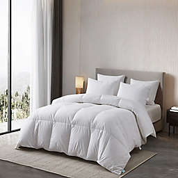 Martha Stewart Hungarian White Goose Down and Feather King Comforter in White