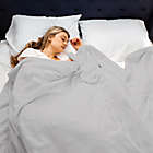 Alternate image 1 for Brookstone&reg; Heated Microfleece Queen Blanket in Light Grey