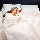 Alternate image 1 for Brookstone&reg; Heated Microfleece Queen Blanket in Cream