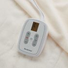 Alternate image 2 for Brookstone&reg; Heated Microfleece Queen Blanket in Cream