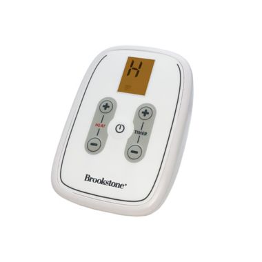 Brookstone&reg; Heated Microfleece Queen Blanket in Cream. View a larger version of this product image.